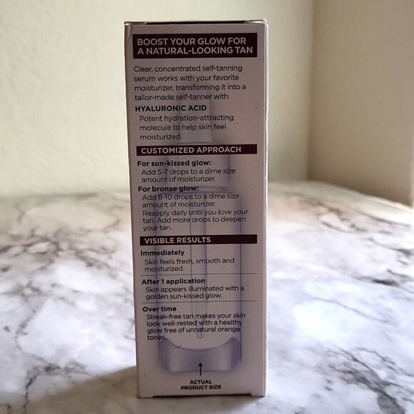 L'Oreal Sublime Bronze Self Tanning Facial Drops Hyaluronic Acid 1.0 Fl Oz - Picture 6 of 9